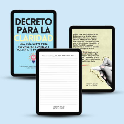 Diario Claridad Emocional: Diario de 21 días para la Felicidad. Con Decreto para recuperar claridad (si hoy no sabes si soltar o insistir)