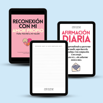 Diario de Autoestima: Reconexión con mi amor propio para volver a mi valor. Con Diario de 21 Días para la Felicidad