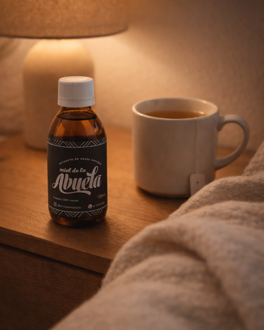 Jarabe Natural para la Tos – Miel de la Abuela – Expectorante con Aceites Esenciales – Sin Químicos, Sin Azúcar Refinada – 125 ml